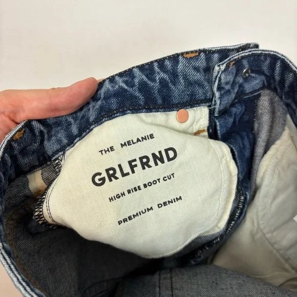 GRLFRND Melanie High Rise Boot Cut Jeans in Los Feliz Size 24